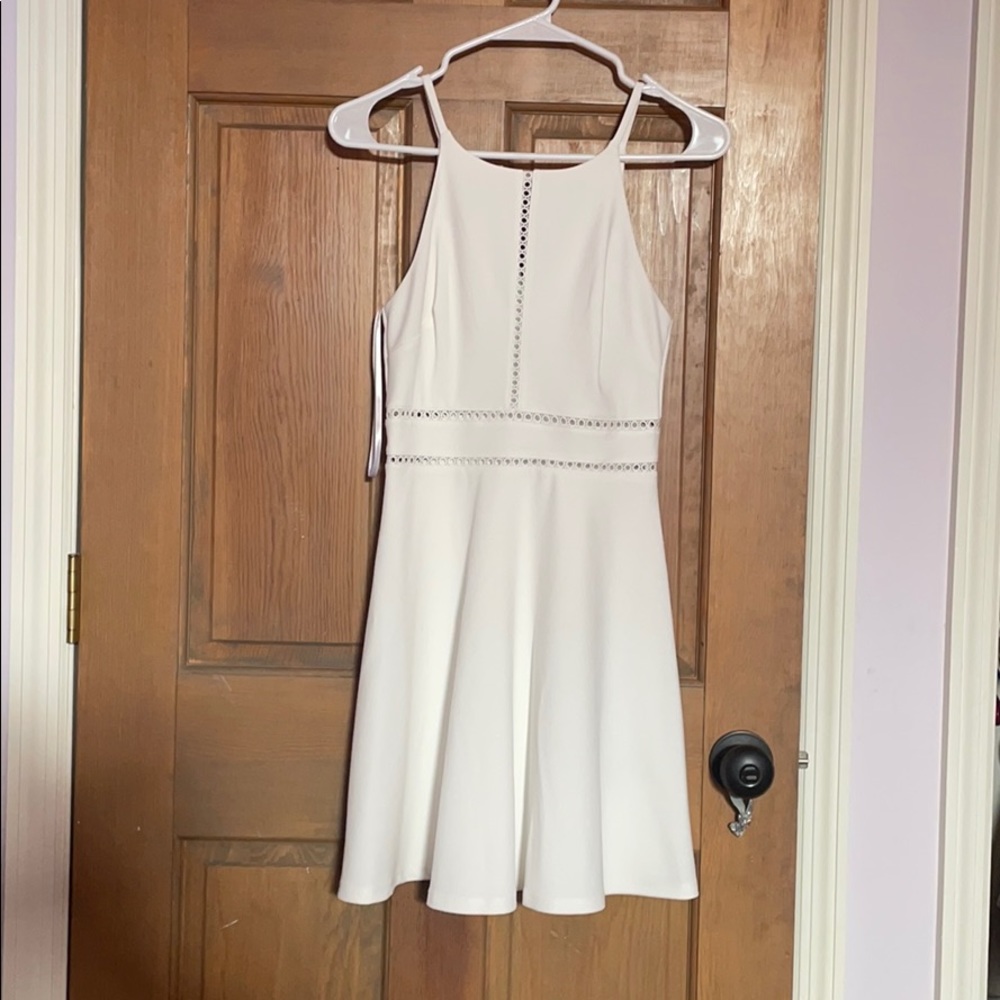 JC Penny White Semi-Formal Dress